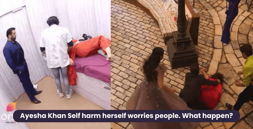 Ayesha Khan hurting herself worries people.