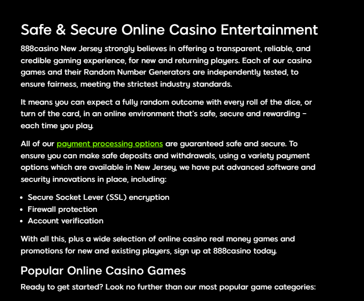 888casino Review – 888casino Nj Safe And Secure