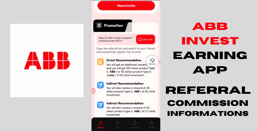 ABB Invest Earning App Review: Referral Commission and Withdrawal Informations