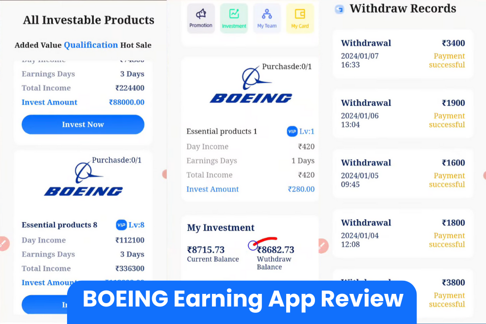 Boeing Earning App Review: Complete Details