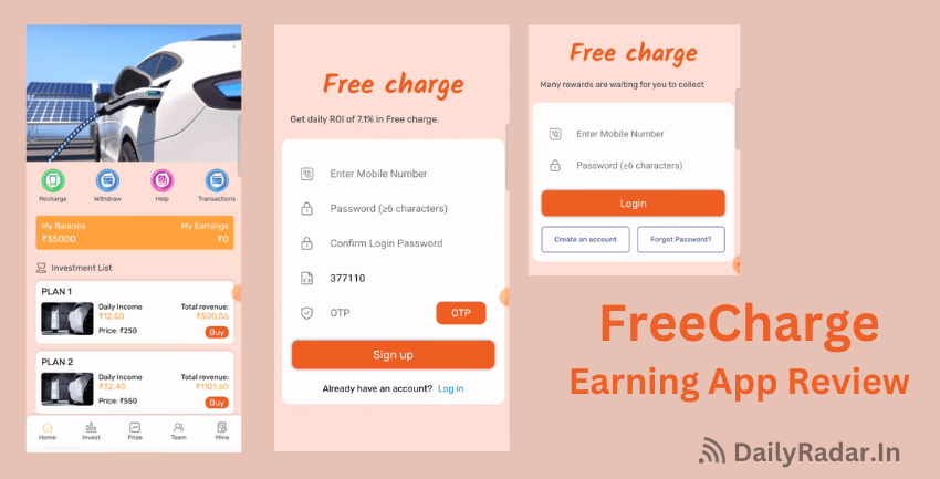 Free Charge Earning App Review