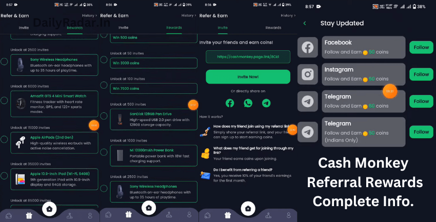 Cash Monkey App Review: Referral Complete Details